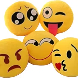 PACK OF 5 smiley pillow Microfibre Smiley Cushion Pack of 5-image-7