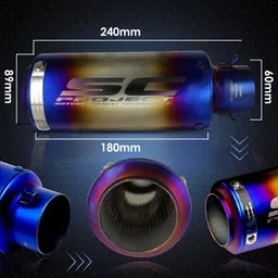 otoroys KTM, Kawasaki, Bajaj, Honda, Yamaha Universal For Bike Full Exhaust System image 5