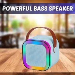 GUGGU W12 (PORTABLE WIRELESS BLUETOOTH SPEAKER) Dynamic Thunder Sound & RGB LightI470 10 W Bluetooth Laptop/Desktop Speaker-image-97