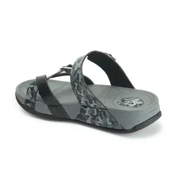 Carlton London Printed Buckle Detailed Open Toe Comfort Sandals image 5