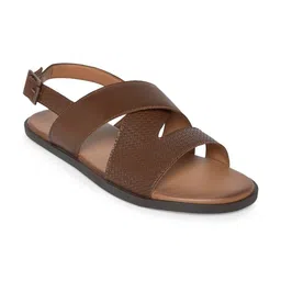 BYFORD by Pantaloons Men Brown Textured Comfort Sandals-picture-24