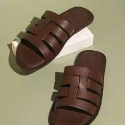 PRIVO by Inc.5 Textured Leather Comfort Sandals-picture-41