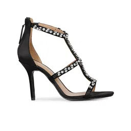 Saint G Embellished Leather Ankle Loop Stiletto Heels image 3