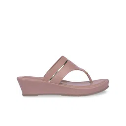 bata comfit Bata Round Toe T Strap PU Flatform Sandals image 3