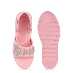 BAESD Girls Embellished Open Toe Flats image 4
