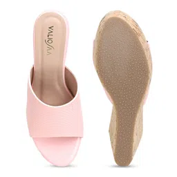 VALIOSAA Pink Wedge Heels image 5