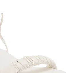 Cogner White Block Lace-Up Heels image 2