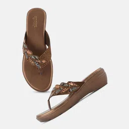 Anouk Embellished Round Toe Party Block Sandals image 3
