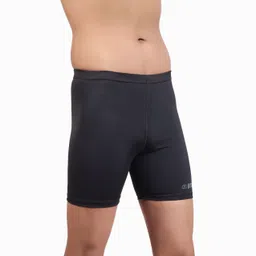 bison Self Design Men Black Tights image 3