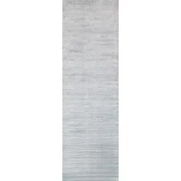 jaipur rugs Grey Solid Wool and Viscose 4'5 ft X 10 ft Hand Woven Runner image 3