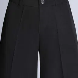 next one Women Loose Fit Black Lycra Blend Trousers image 4