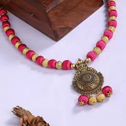 AKSHARA German Silver Brass-Plated Necklace-picture-18