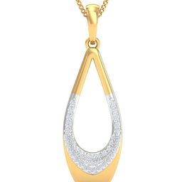 KUBERBOX 18KT Gold Diamond Fasun Charming Pendant- 1.53gm-image-95