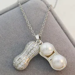 Lila Oval Pendants with Chains image 2