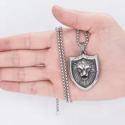 Lila Oval Pendants with Chains image 4