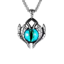 Lila Oval Pendants with Chains image 2