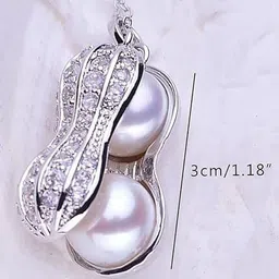 Lila Oval Pendants with Chains image 3