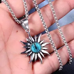 Lila Circular Pendants with Chains image 5