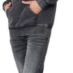 spykar Men Full Sleeve Printed Hooded Sweatshirt image 5