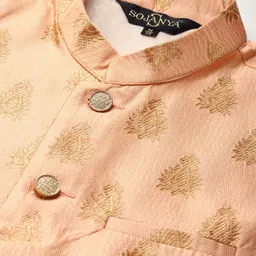 SOJANYA Men Blue Kurta with Churidar image 5