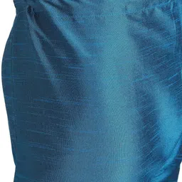 Enciger Men Turquoise Blue Thread Work Dupion Silk Kurta with Churidar image 3