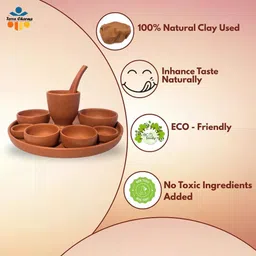 terra charms Terra Feast 9 Bowl, Dish, Glass, Spoon Serving Set image 3