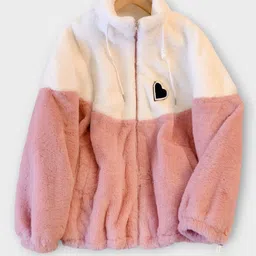 sheen ellision Fleece Coat For Women-picture-32