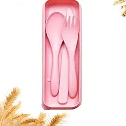 da novira Wheat Straw Cutlery Set,Utensils for Travel,Work,Picnic,Camping And Daily Use Polypropylene, Plastic Dessert Knife-picture-39