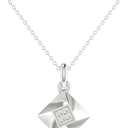avsar Certified Diamond & BIS Hallmark AVP1185WA 18kt Diamond White Gold Pendant-picture-27