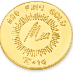 mia by tanishq Mia 24 Karat Lotus 24 (9999) K 1 g Gold Coin-picture-13