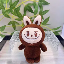 zoqqi Dark brown labubu doll Keychain – Soft Stuffed for Kids, Teens. Energy Series - 25 cm-picture-14