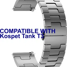ACM Watch Strap Metal Steel for Kospet Tank T3 Smartwatch Grey Smart Watch Strap-picture-28