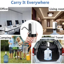 rajkuvar Automatic Wireless Water Bottle Can Dispenser Pump with USB Rechargeable Battery Bottled Water Dispenser image 5
