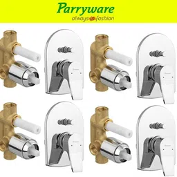 parryware Aqua concealed Diverter Body with Concealed Upper Part set of 4 pic 112 Agate Diverter with upper trim | Hot and Cold water Mixer | Complete set Diverter Faucet-picture-20