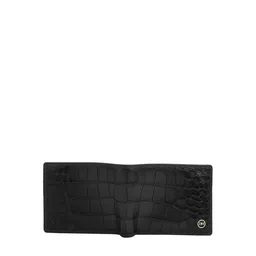 Da Milano Men Geometric Textured Leather Two Fold Wallet image 4