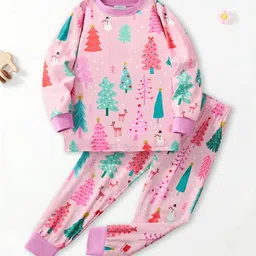 FOREVER FRIDAY Girls Printed T-shirt with Pyjamas-picture-49