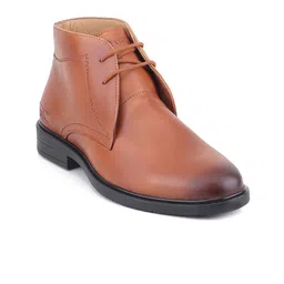 Red Chief Men Leather Block-Heeled Boots image 4