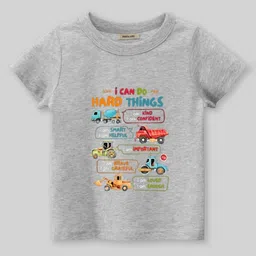 INCLUD Boys Graphic Printed Round Neck Short Sleeves Regular Fit Casual T-Shirt-picture-37
