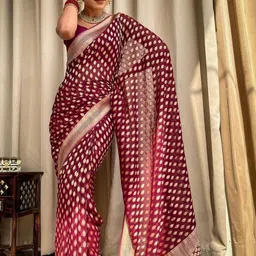 Vmdesigns Woven Design Zari Art Silk Banarasi Saree image 2