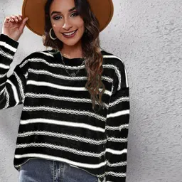 Mast & Harbour Women Striped Pullover-picture-10