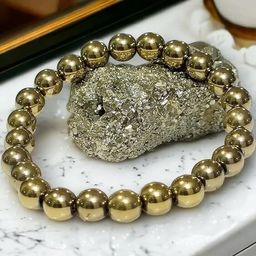 VIBESLE Unisex Brass Pyrite Crystals Bracelet-picture-19