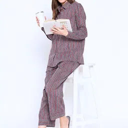 GLSGM Striped Shirt Collar Shirt & Trousers Co-Ords-picture-41