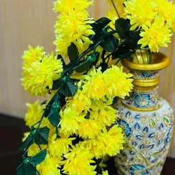 apka mart Yellow Hanging Orchid Artificial Flower image 2