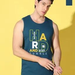 WOOSTRO Men Pack of 2 TypographyPrinted Raw Edge Slim Fit T-shirt-picture-10