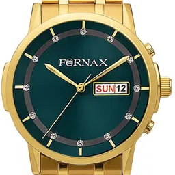 Fornax Men Embellished Dial & Bracelet Style Straps Analogue Watch fx86 image 3