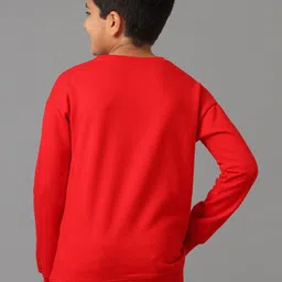 UNDER FOURTEEN ONLY Boys Typography Printed Cotton Sweatshirt image 3