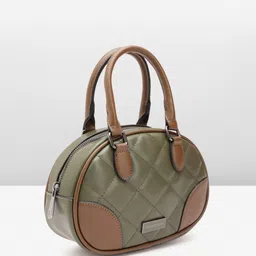 Van Heusen Colourblocked Quilted Handheld Bag with Detachable Sling Strap image 2