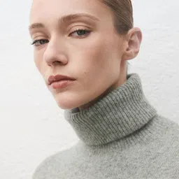 MANGO Turtle Neck Mini Shift Dress image 2