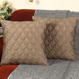 tanlooms Luxury Feather Design Mouse Color Velvet Cushion Covers Set of 2-picture-20
