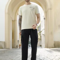 Status Quo Men Regular Fit Track Pants With Flap Pockets-picture-28